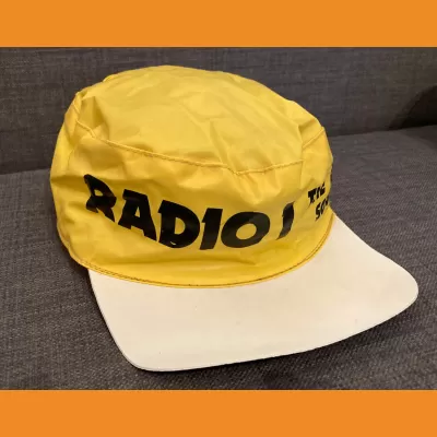 Radio 1 plastic yellow cap 1980s