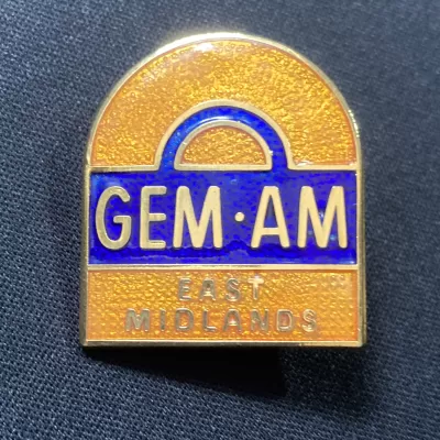 GEM AM pin badge