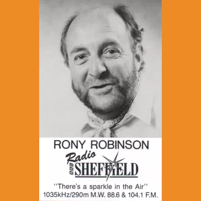 BBC Radio Sheffield Rony Robinson Photocard