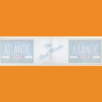 Atlantic 252 "The Best Music" window sticker