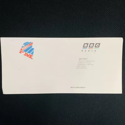 Radio 1 compliments slip 1988/89