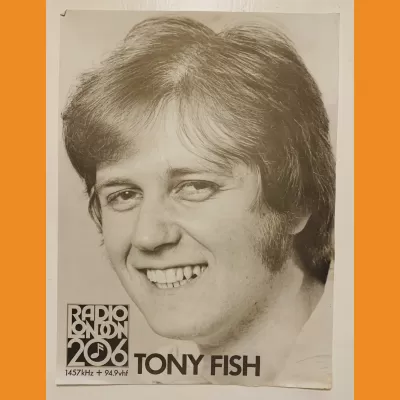 Tony Fish photocard - BBC Radio London 206
