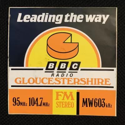 BBC Radio Gloucestershire "Leading the way" sticker