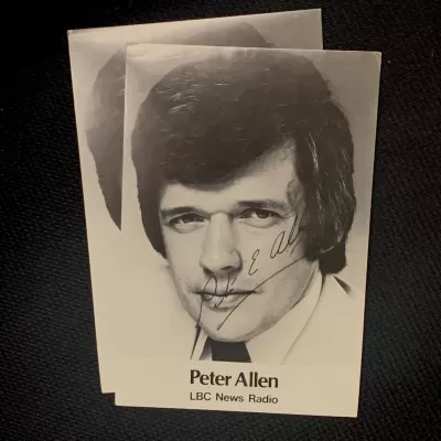 Peter Allen LBC News Radio photocard