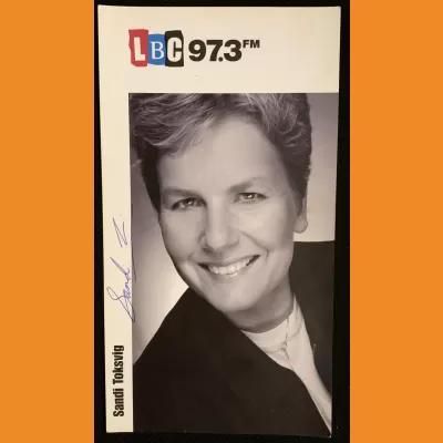 Sandi Toksvig LBC photocard