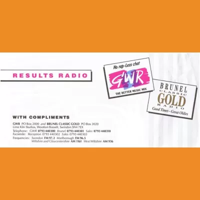 GWR/Brunel Radio With Compliments