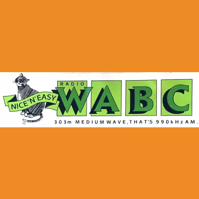 Nice 'n' Easy Radio WABC Car Sticker 1989