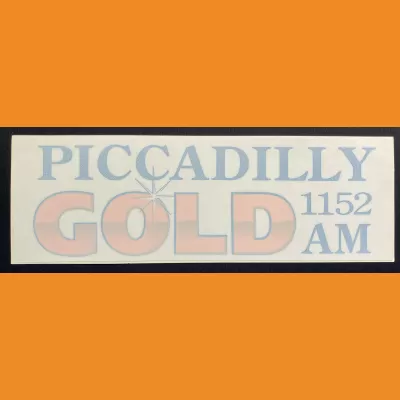 Piccadilly Gold window sticker - mid 90s