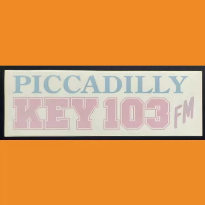 Piccadilly Key 103 window sticker - mid 90s