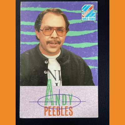 Andy Peebles Radio 1 photocard 1980s