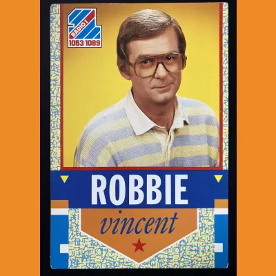 Robbie Vincent Radio 1 photocard 1980s
