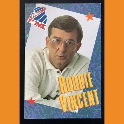 Robbie Vincent Radio 1 photocard 1988/89