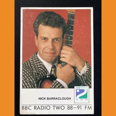 Nick Barraclough BBC Radio 2 photocard - early 1990s