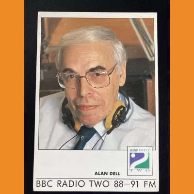 Alan Dell BBC Radio 2 photocard - early 1990s
