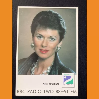 Ann O'Brien BBC Radio 2 photocard - early 1990s
