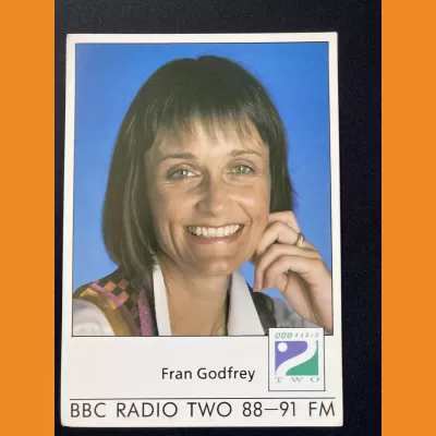 Fran Godfrey BBC Radio 2 photocard - early 1990s