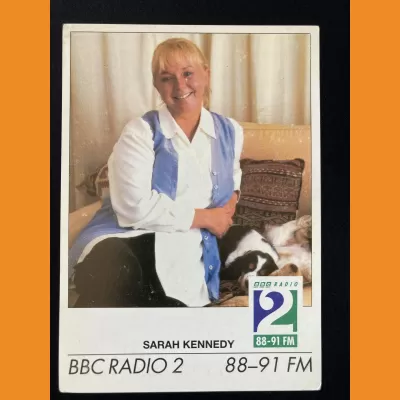 Sarah Kennedy BBC Radio 2 photocard - mid 90s