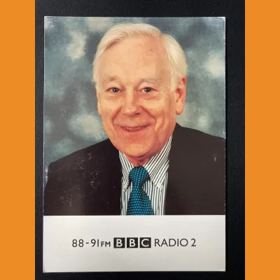 Desmond Carrington BBC Radio 2 photocard - late 1990s