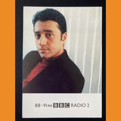Mo Dutta BBC Radio 2 photocard - late 1990s