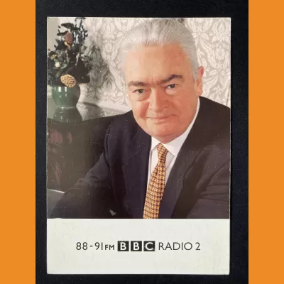 Hugh Scully BBC Radio 2 photocard - late 1990s