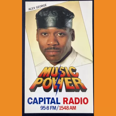 Alex George Capital Radio photocard - 1987/88