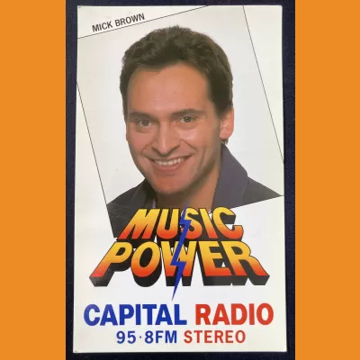 Mick Brown Capital Radio photocard - 1987/88