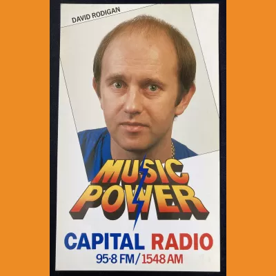 David Rodigan Capital Radio photocard - 1987/88