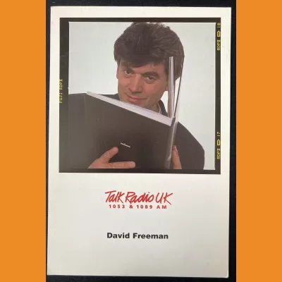 David Freeman Talk Radio UK photocard 1990s