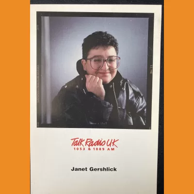 Janet Gershlick Talk Radio UK photocard 1990s