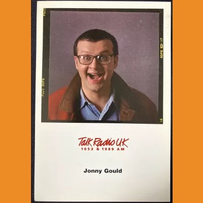 Jonny Gould Talk Radio UK photocard 1990s