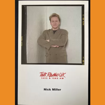 Nick Miller Talk Radio UK photocard 1990s