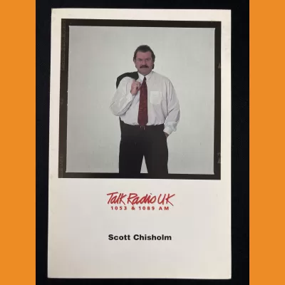 Scott Chisholm Talk Radio UK photocard 1990s