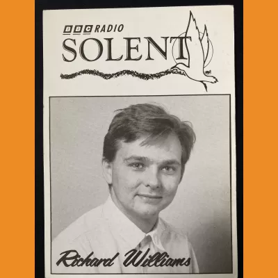 Richard Willliams BBC Radio Solent photocard 1990s