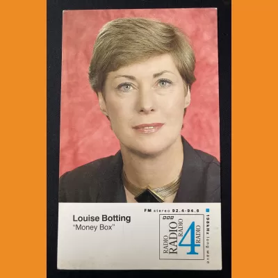 Louise Botting 'Money Box' BBC Radio 4 photocard