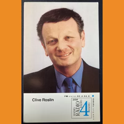 Clive Roslin BBC Radio 4 photocard