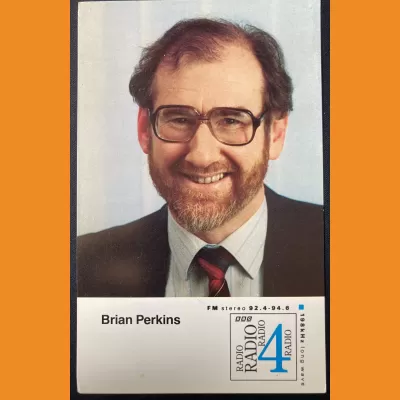 Brian Perkins BBC Radio 4 photocard