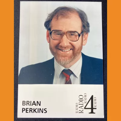 Brian Perkins BBC Radio 4 photocard
