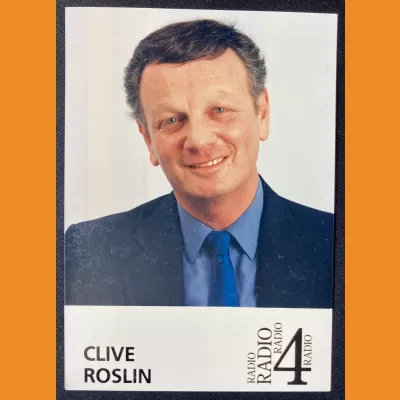Clive Roslin BBC Radio 4 photocard
