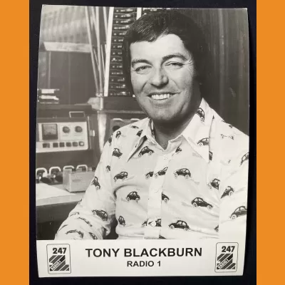 Tony Blackburn BBC Radio 1 promo photo 1977