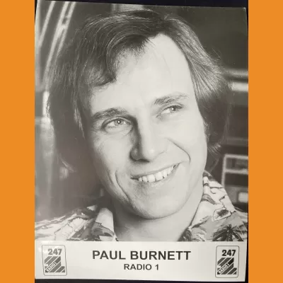 Paul Burnett BBC Radio 1 promo photo 1977