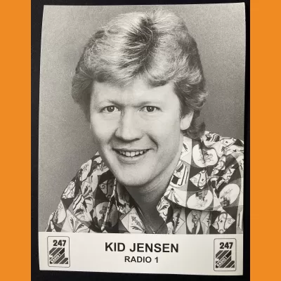 David Kid Jensen BBC Radio 1 promo photo 1977