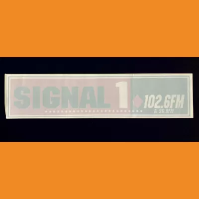 Signal 1 car sticker late 1990s