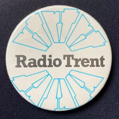 Radio Trent badge 1980s