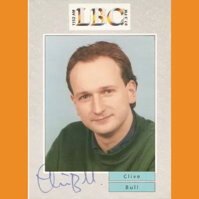 Clive Bull LBC photocard