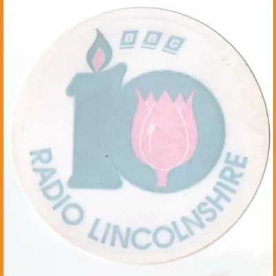 Radio Lincolnshire 10th anniversary sticker 1990