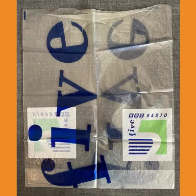 BBC Radio Five carrier bag 1992