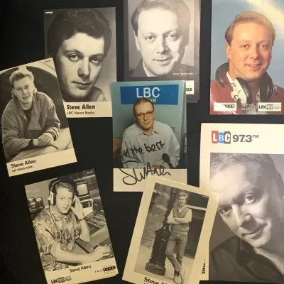 Steve Allen LBC / Talkback Radio photocards (various)