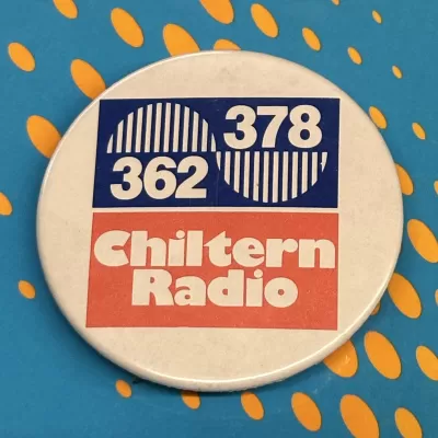 Chiltern Radio badge. Early 1980s.