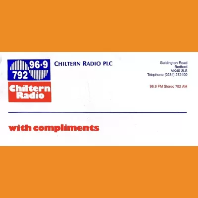 Chiltern Bedford Compliments Slip 1990s