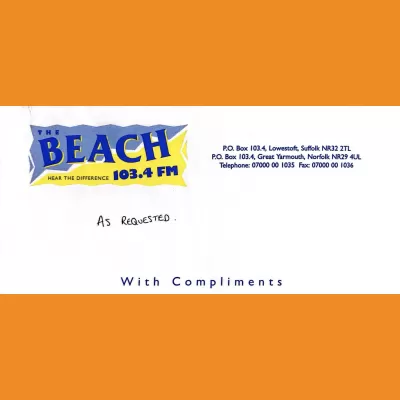 The Beach Compliments Slip 1990s
